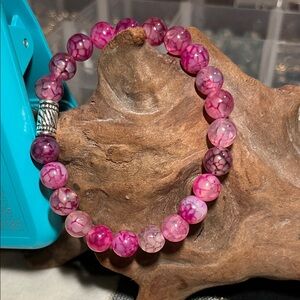 8mm Hot pink dragon vein